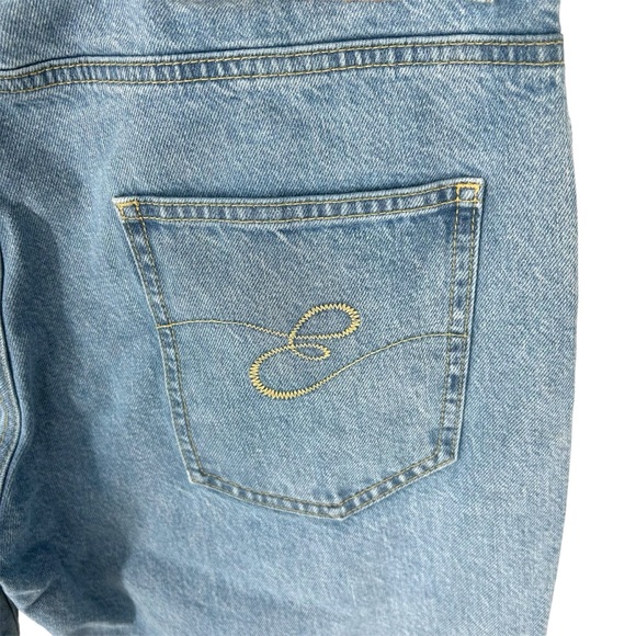 Escada Sport Light Wash Distressed Fringe Heart Released Hem Sexy Boyfriend Jean - Picture 8 of 15